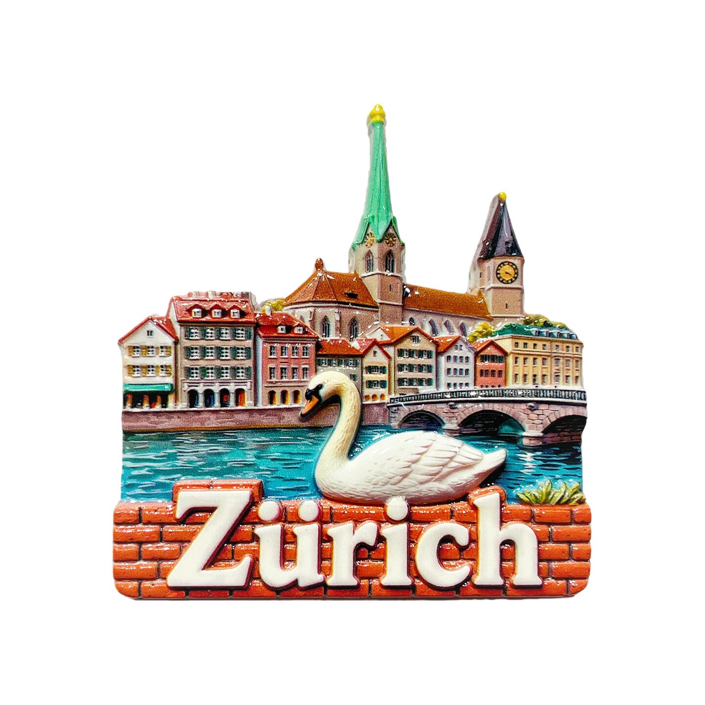 Street Fashion Zurich - Магнит на холодильник с 3D-изображением цапфера,