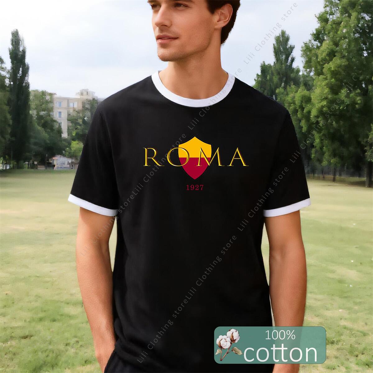 Street Fashion Roma - Мужские футболки с графическим принтом ROMA,