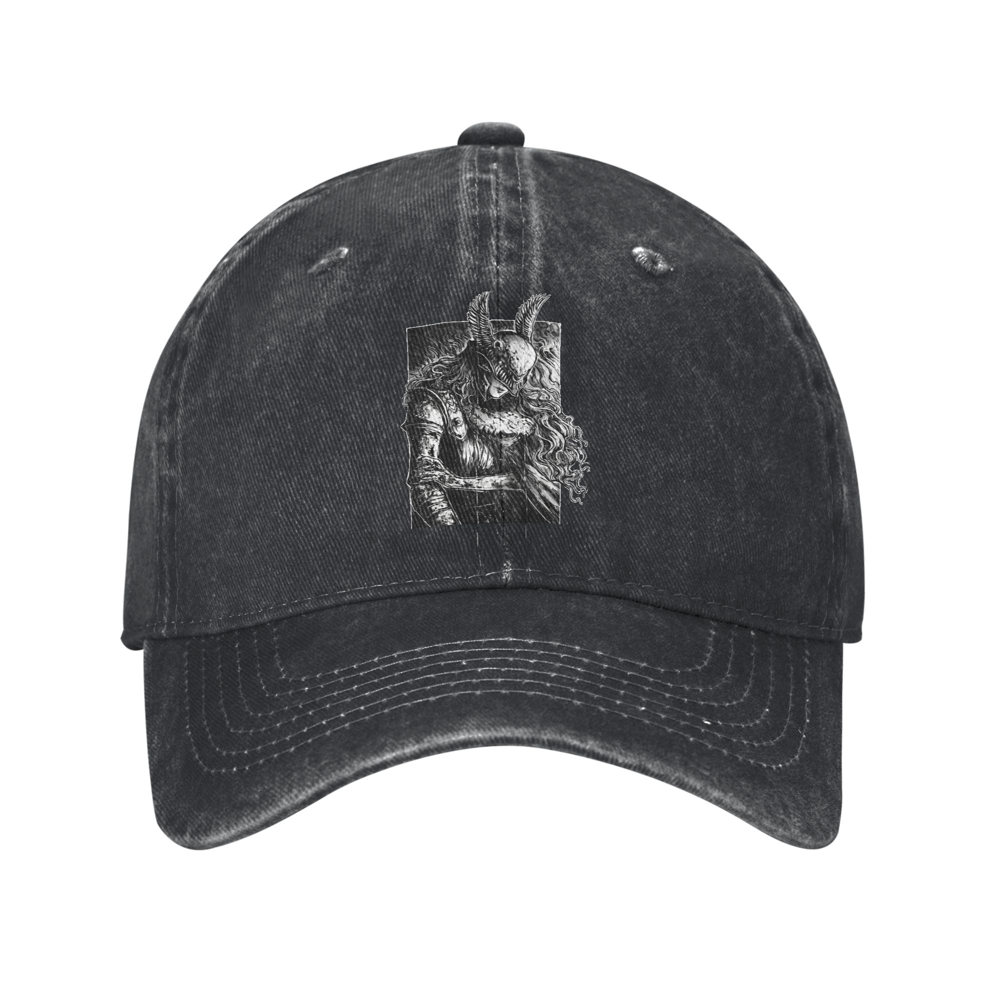 Baseball Cap Fitted - Фан-арт Elden Ring, бейсболка для мужчин