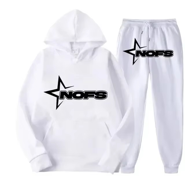 Street Fashion Casual - Мужской спортивный костюм 2026: худи с