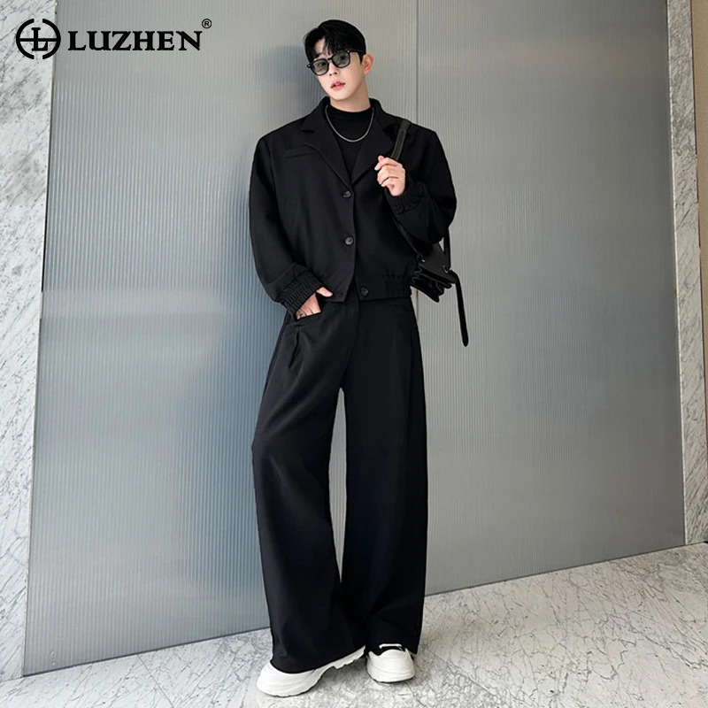 Мужской весенний блейзер LUZHE – обзор и цена Street Fashion Casual