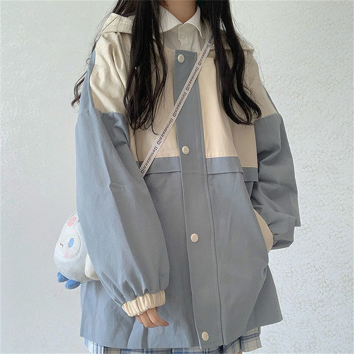 Модный милый худи оверсайз из  – обзор и цена Street Fashion Zip Up Hoodie