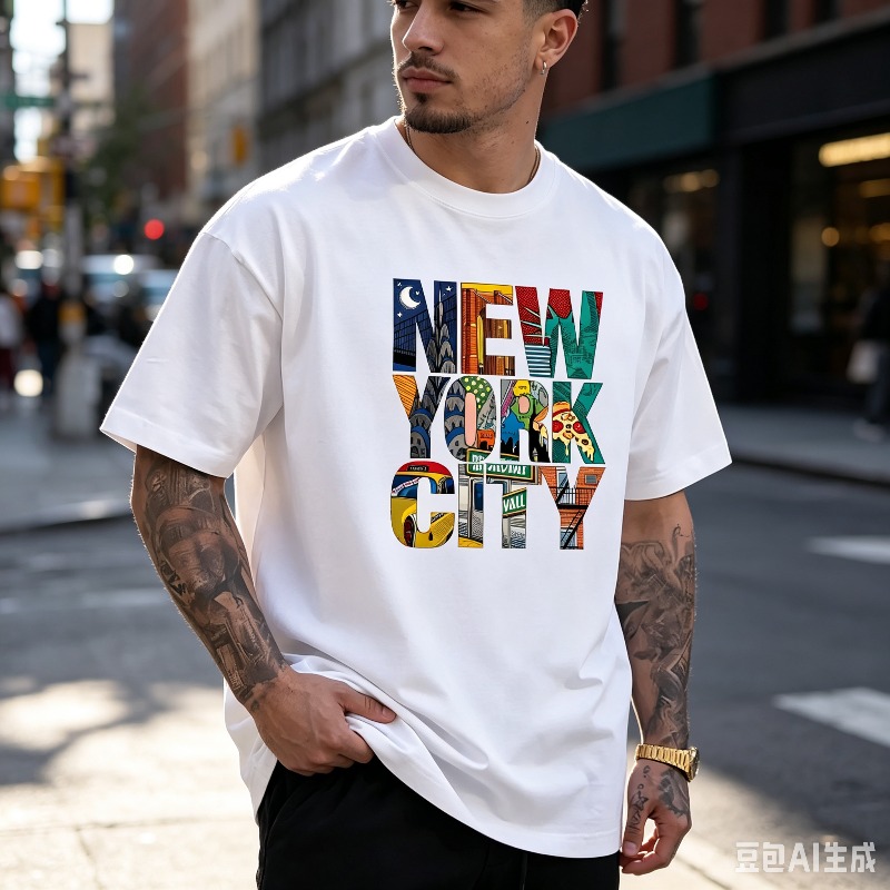 Мужская футболка с графическим – обзор и цена Street Style New York Fashion