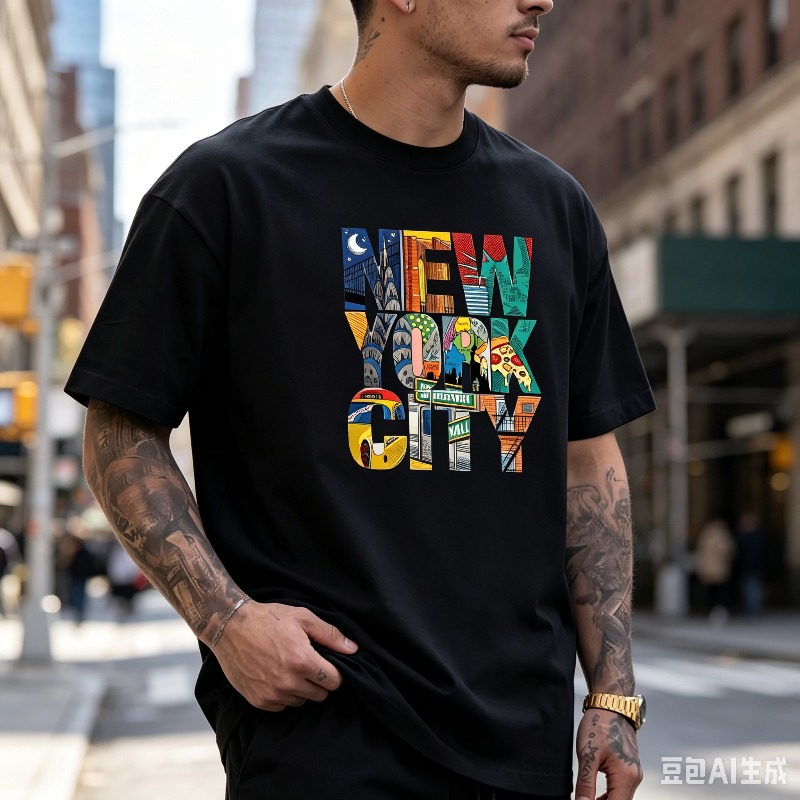 Мужская футболка с графическим – обзор и цена Street Style New York Fashion