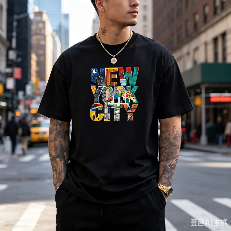 Мужская футболка с графическим – обзор и цена Street Style New York Fashion