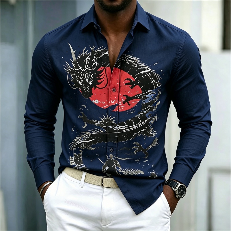 Новая мужская рубашка 2026 год – обзор и цена Street Fashion Casual