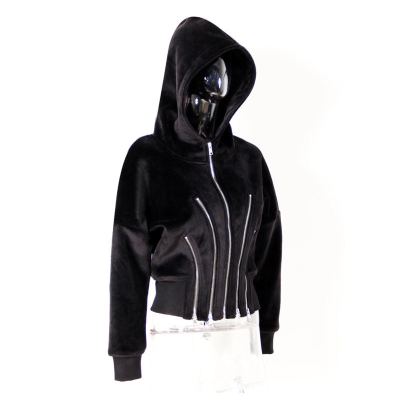 HKSH 2025 осень-зима новая жен – обзор и цена Street Fashion Zip Up Hoodie