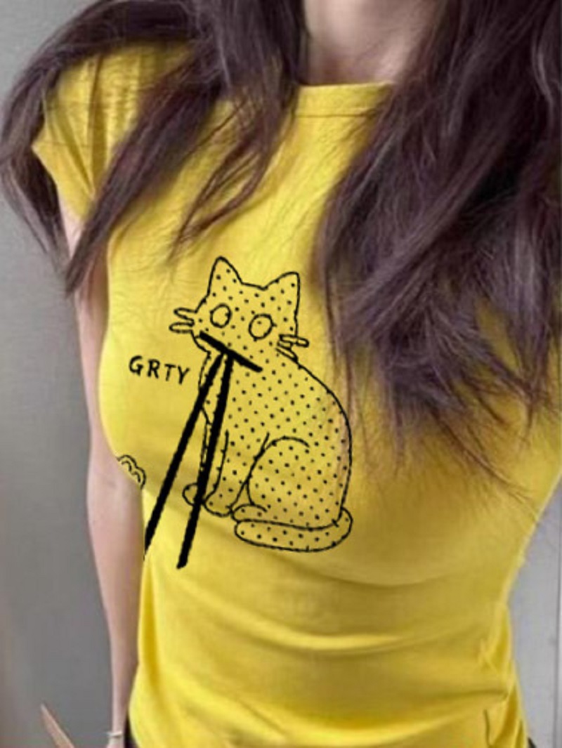 Хлопковая футболка Y2K Slim Fi – обзор и цена Fashion Street Cat