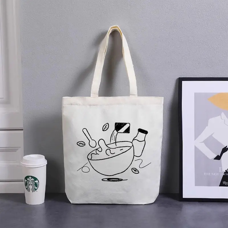 Холщовая сумка-шоппер с минима – обзор и цена Tote Bag Canvas Print
