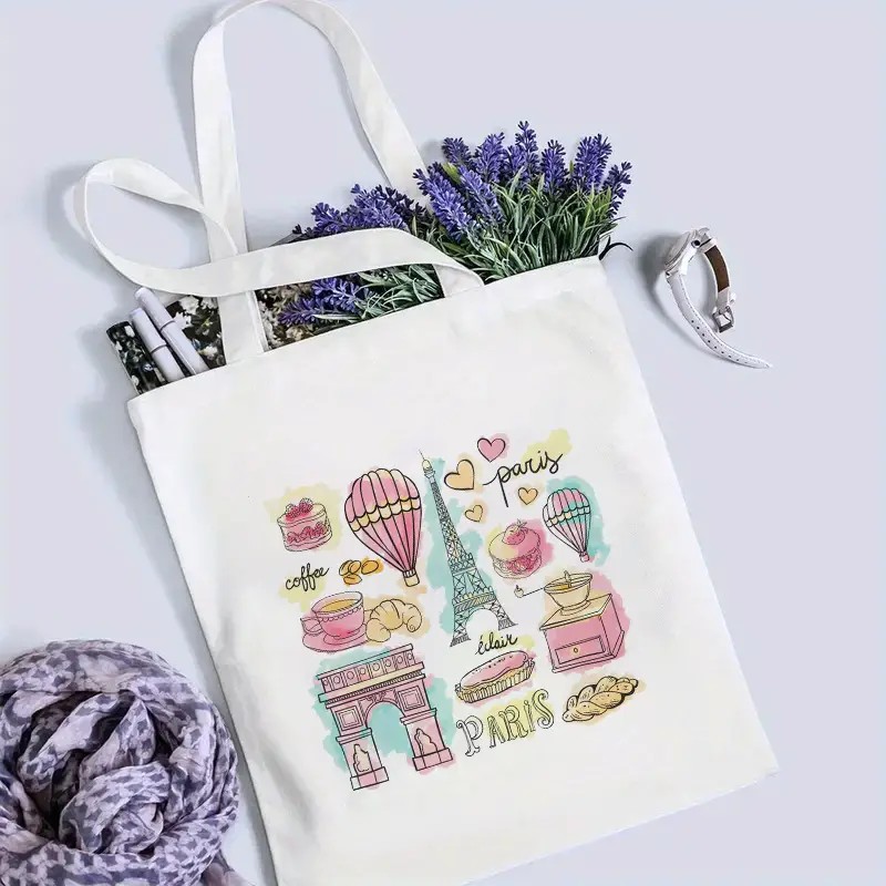 Паризская дорожная сумка-тоут  – обзор и цена Tote Bag Canvas Print