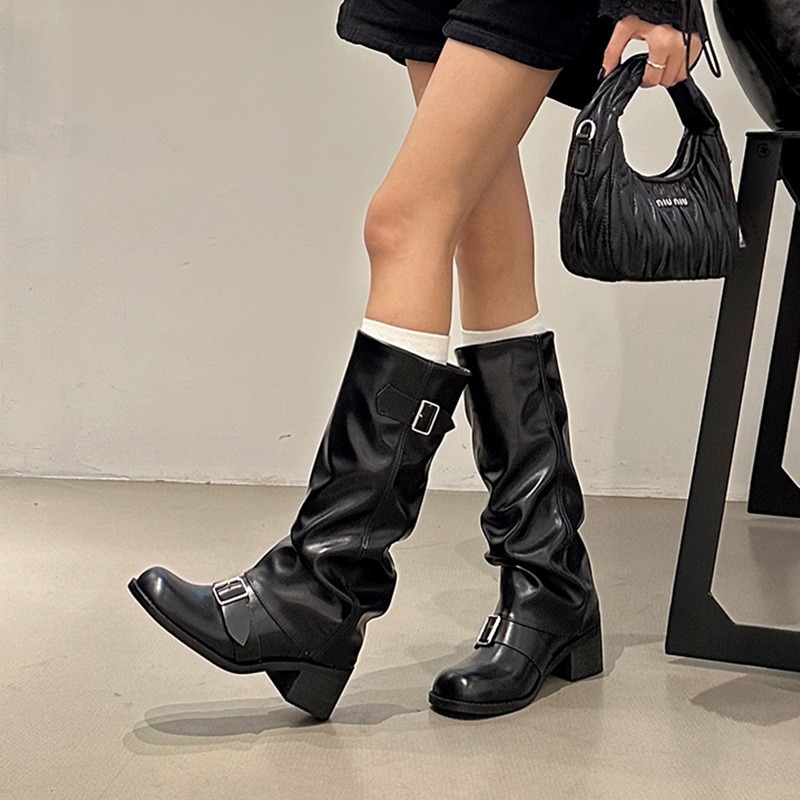 2025Женские ботинки до колена  – обзор и цена Street Fashion Winter 2025