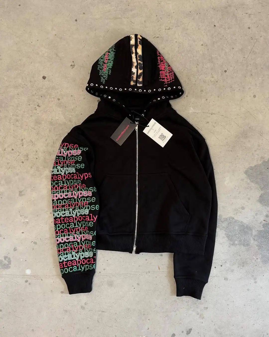 Eyehategarment уличная модная  – обзор и цена Street Fashion Zip Up Hoodie